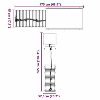 Speelhuis massief douglashout