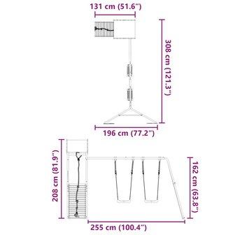Speelhuis ge&iuml;mpregneerd grenenhout