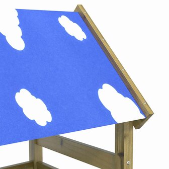 Speeltoren Bruin Massief ge&iuml;mpregneerd hout