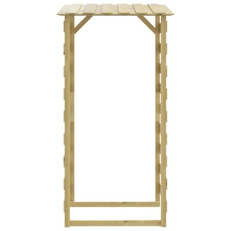 Pergola's met dak 3 st 100x90x200 cm ge&iuml;mpregneerd grenenhout