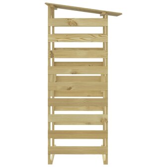 Pergola's met dak 4 st 100x90x200 cm ge&iuml;mpregneerd grenenhout