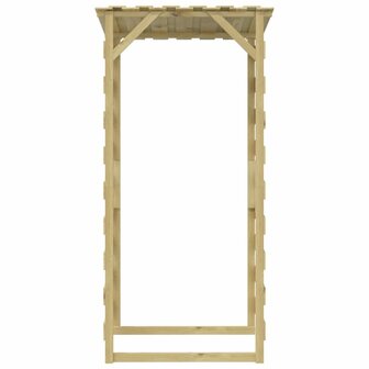 Pergola's met dak 6 st 100x90x200 cm ge&iuml;mpregneerd grenenhout