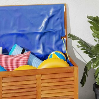 Tuinbox met jaloezie&euml;n 113x50x56 cm massief acaciahout