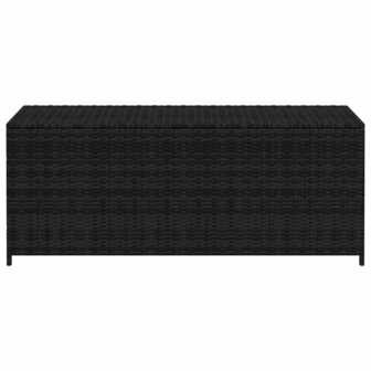 Tuinbox 150x50x60 cm poly rattan zwart