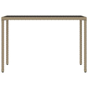 6-delige Tuinset met kussens poly rattan beige