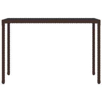 6-delige Tuinset met kussens poly rattan bruin