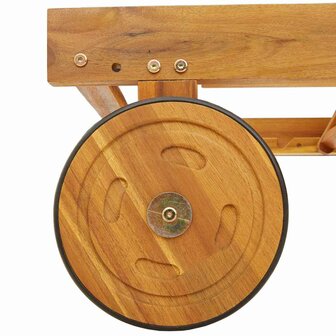 Ligstoel 2 pcs Rood Massief Acaciahout