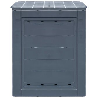 Compostbakken 2 st 520 L 60x60x73 cm grijs