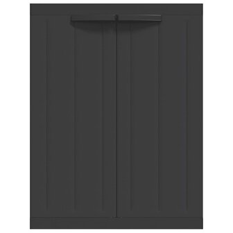 Tuinkast 65x37x85 cm polypropeen zwart