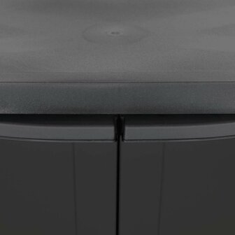 Tuinkast 65x37x85 cm polypropeen zwart