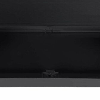 Tuinkast 65x37x85 cm polypropeen zwart