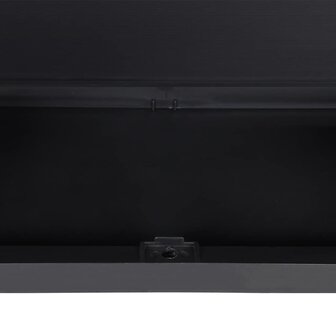 Tuinkast 65x37x165 cm polypropeen zwart