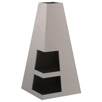 Vuurkorf Bruin 50 x 50 x 100 cm Staal