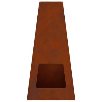 Vuurkorf Bruin 50 x 35 x 100 cm Cortenstaal