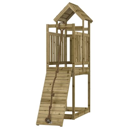 Speeltoren met klimwand 64x175x214 cm