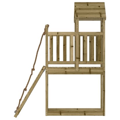 Speeltoren met klimwand 64x175x214 cm