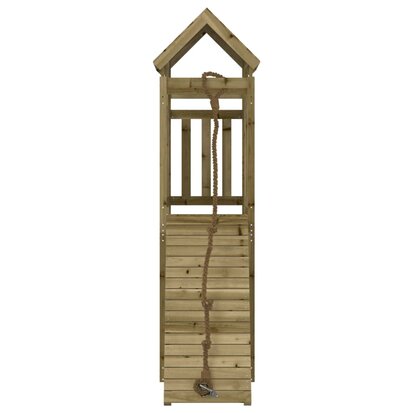 Speeltoren met klimwand 64x175x214 cm