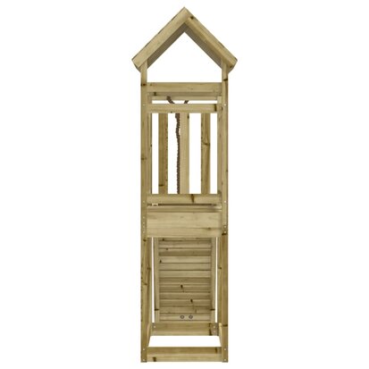 Speeltoren met klimwand 64x175x214 cm