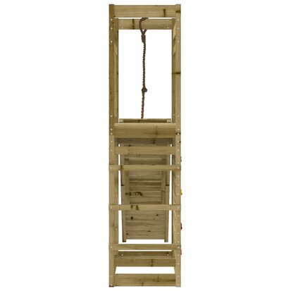 Speeltoren met klim-en rotswand 53x174x207cm