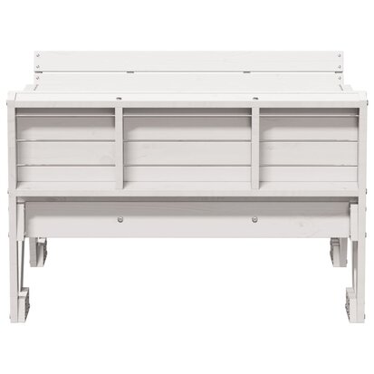 Picknicktafel wit 88x122x58cm