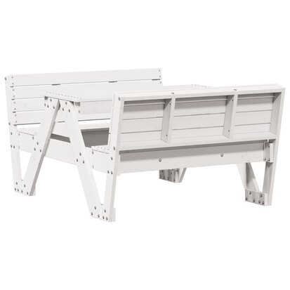 Picknicktafel wit 88x122x58cm