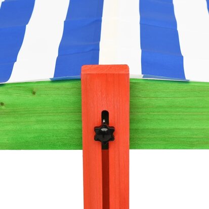 Zandbak met verstelbaar dak meerkleurig