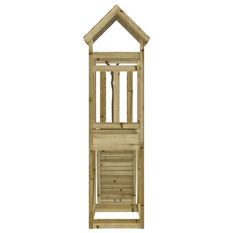 Speeltoren met klimwand 64x175x214 cm
