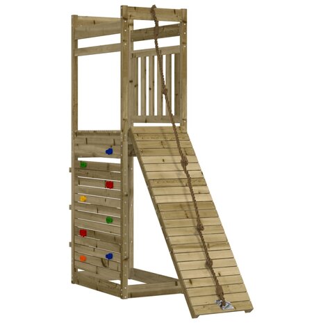 Speeltoren met klim-en rotswand 53x174x207cm