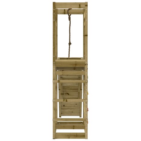 Speeltoren met klim-en rotswand 53x174x207cm