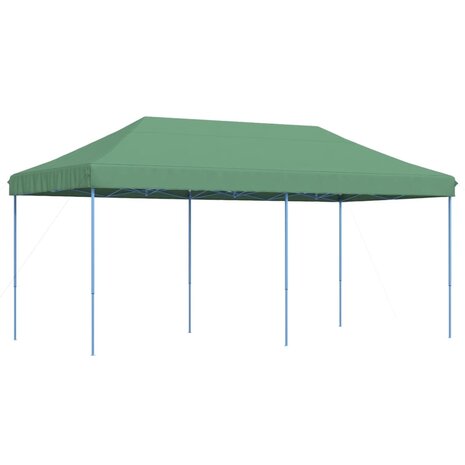 Partytent inklapbaar pop-up 580x292x315 cm groen