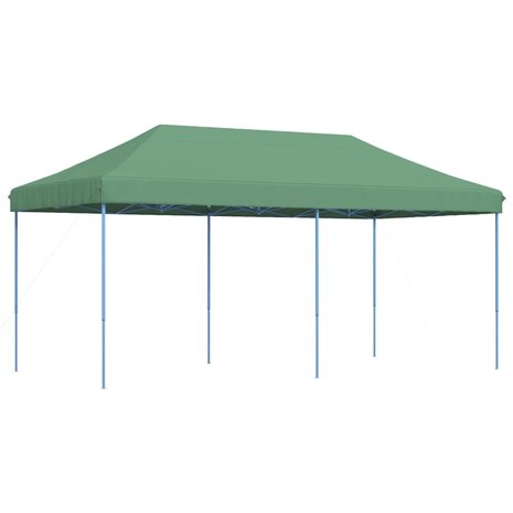 Partytent inklapbaar pop-up 580x292x315 cm groen