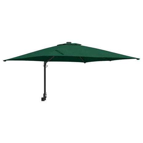 Tuinparasol Groen 248.5 x 247.5 x 160 cm Polyester, Staal