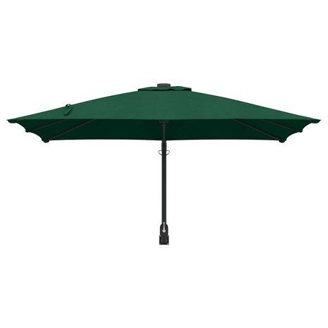 Tuinparasol Groen 248.5 x 247.5 x 160 cm Polyester, Staal