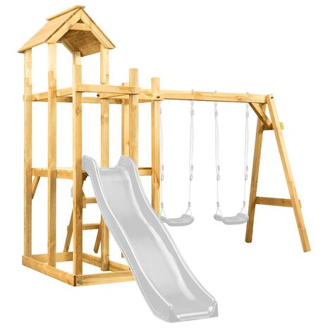 Speeltoren 285x120x226,5 cm geïmpregneerd grenenhout