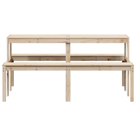 Picknicktafel 160x134x75 cm massief grenenhout
