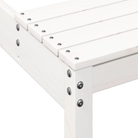 Picknicktafel 160x134x75 cm massief grenenhout wit