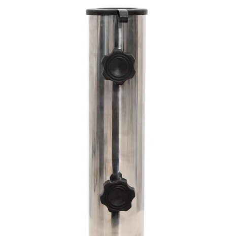 Parasolvoet rond 30 kg graniet zwart