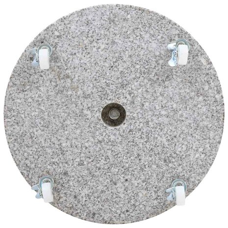 Parasolvoet rond 30 kg graniet grijs