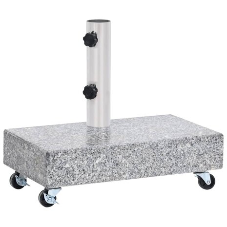 Parasolvoet 45x25x8 cm graniet lichtgrijs