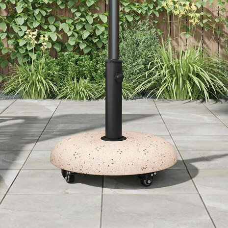 Parasolvoet Geel, Zwart 45 x 45 x 40 cm Beton, metaal