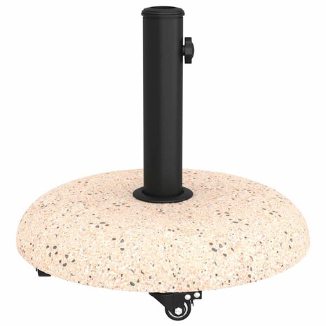 Parasolvoet Geel, Zwart 45 x 45 x 40 cm Beton, metaal
