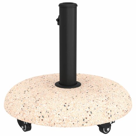 Parasolvoet Geel, Zwart 45 x 45 x 40 cm Beton, metaal