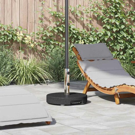 Parasolvoet Zwart 45 x 45 x 37.5 cm Graniet