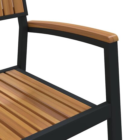 Tuinstoel 8 pcs Bruin 56 x 57 x 87cm Massief acaciahout