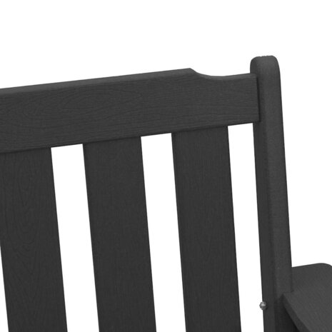 Tuinstoel 6 pcs Zwart 65.5 x 55.5 x 88cm Kunststof