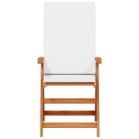Tuinstoel 4 pcs Bruin 57 x 71.5 x 104cm Massief teakhout