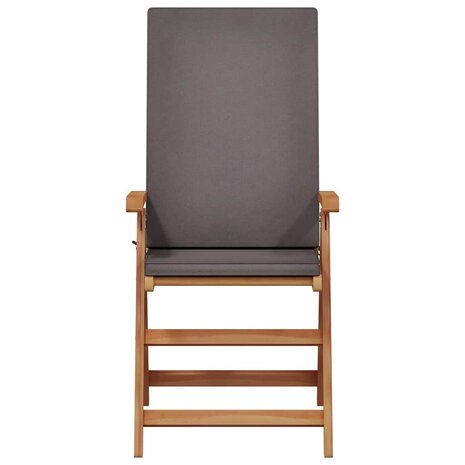 Tuinstoel 8 pcs Bruin 57 x 71.5 x 104cm Massief teakhout