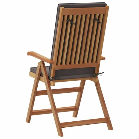 Tuinstoel 8 pcs Bruin 57 x 71.5 x 104cm Massief teakhout