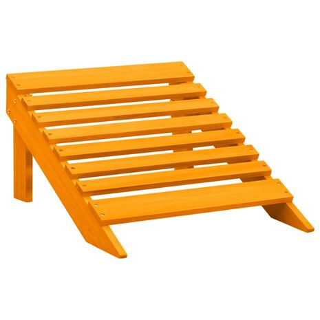 Tuinstoel Adirondack met voetenbank massief vurenhout oranje