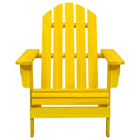 Tuinstoel Adirondack massief vurenhout geel